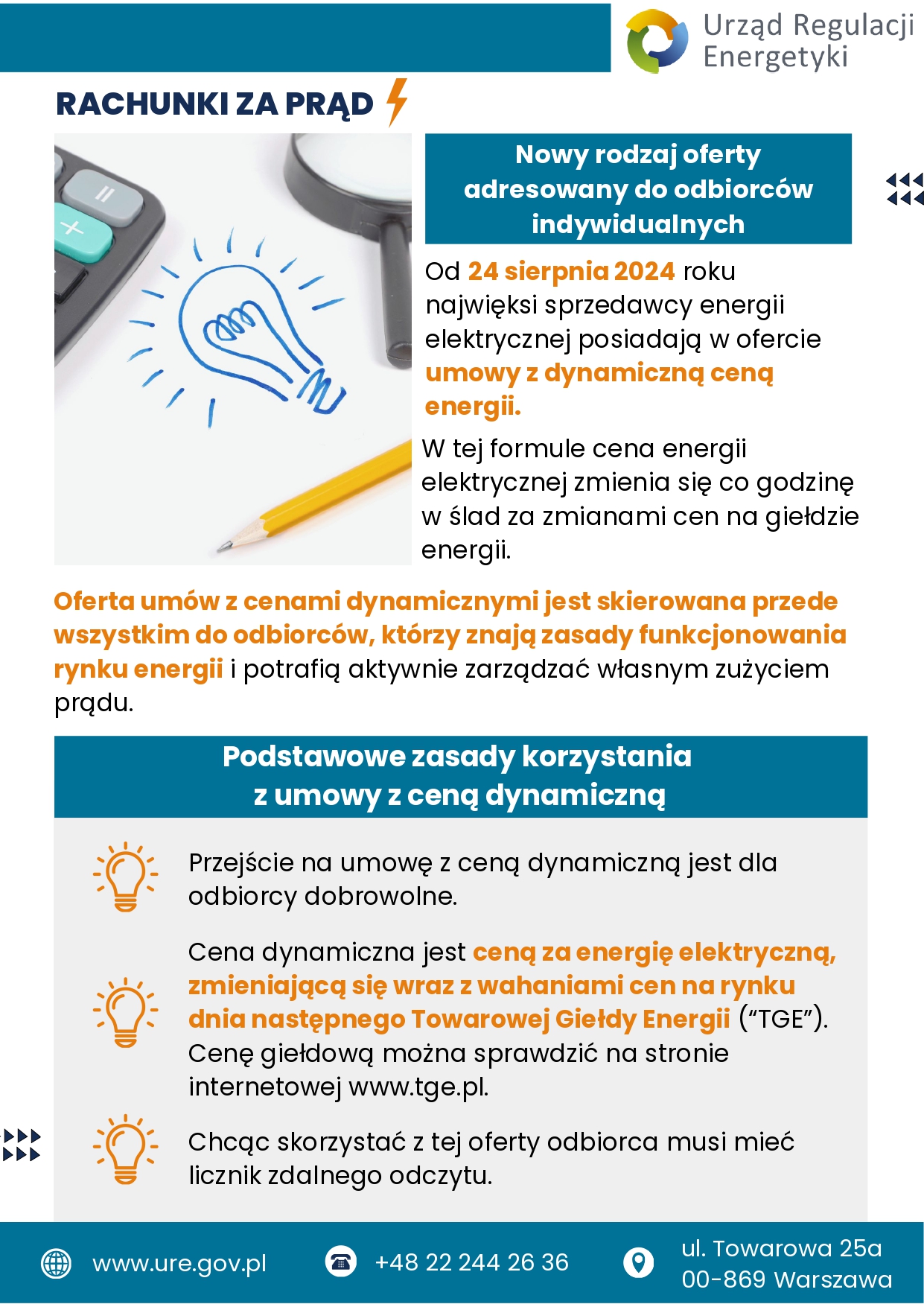 Broszura informacyjna URE Rachunki za prąd page 0001